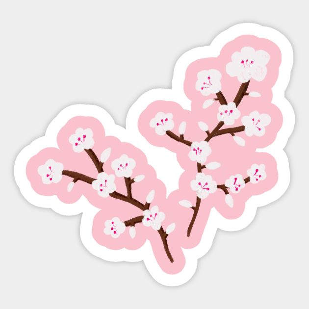 Sakura Flower - Sakura - Sticker | TeePublic
